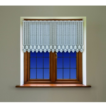 Firany do kuchni Ażur Plus zazdroska lambrekin 80 cm  